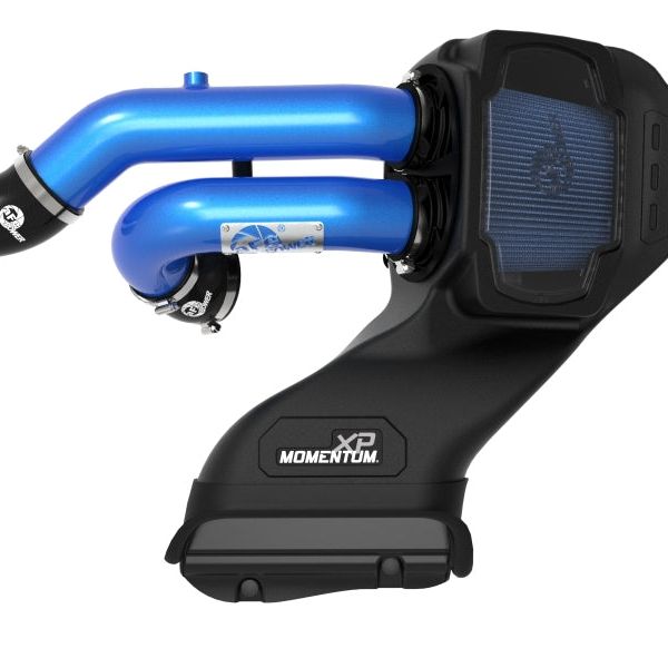 aFe 21-22 Ford F-150 Raptor V6-3.5L(tt) Momentum XP Cold Air Intake System - Blue w/ Pro 5R Filter-tuningsupply.com