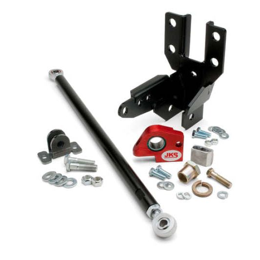 JKS Manufacturing 2007+ Jeep Wrangler JK Front Track Bar-Sector Shaft Reinforcement System-tuningsupply.com