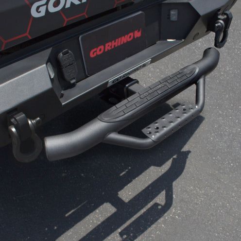 Go Rhino Dominator Hitch Step - Black-tuningsupply.com