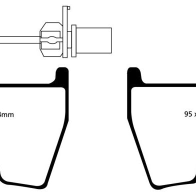 EBC 06-09 Audi RS4 4.2 (Cast Iron Rotors) Redstuff Front Brake Pads-tuningsupply.com