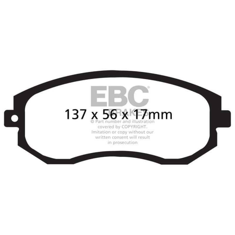 EBC 12+ Scion FR-S 2 Yellowstuff Front Brake Pads-tuningsupply.com