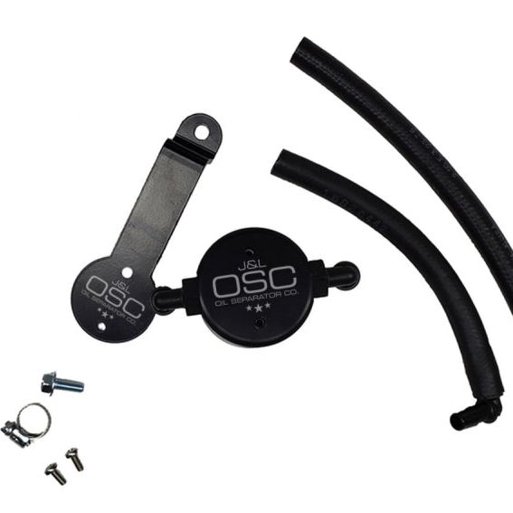 J&L 16-23 Toyota Tacoma 3.5L Driver Side Oil Separator 3.0 - Black Anodized-tuningsupply.com