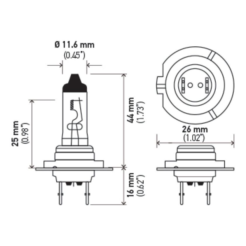 Hella Optilux 12V/55W H7 Extreme Blue Bulb (Pair)-tuningsupply.com