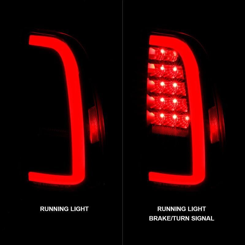 ANZO 00-06 Toyota Tundra (Std. Bed/Reg Cab) LED Taillights w/Light Bar Black Housing Smoke Lens-tuningsupply.com