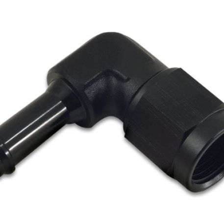 Vibrant -8AN to 3/8in Hose Barb 90 Degree Adapter - Anodized Black-Fittings-Vibrant-VIB12027-SMINKpower Performance Parts