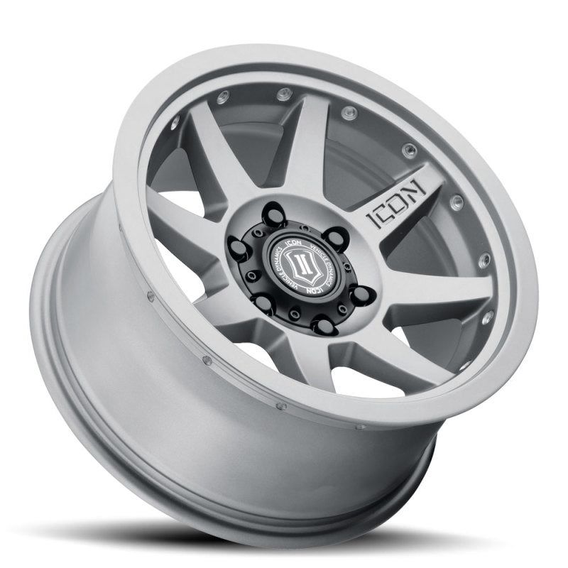 ICON Rebound Pro 17x8.5 6x5.5 0mm Offset 4.75in BS 106.1mm Bore Titanium Wheel-tuningsupply.com