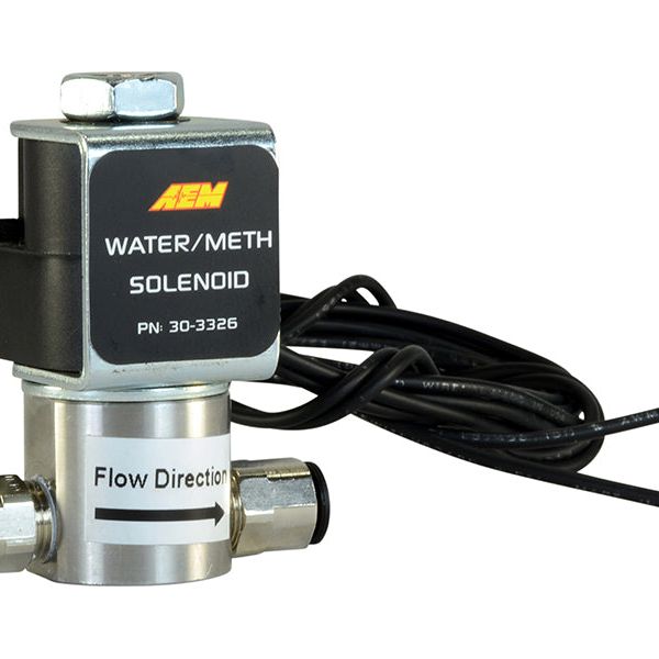 AEM Water/Methanol Injection System - High-Flow Low-Current WMI Solenoid - 200PSI 1/8in-27NPT In/Out-tuningsupply.com