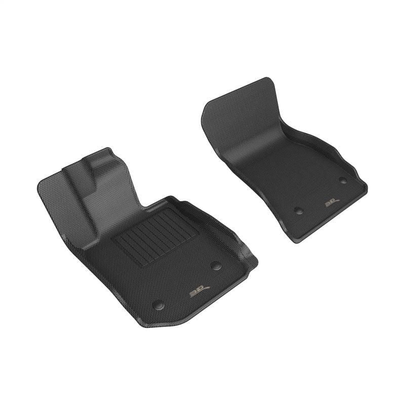 3D MAXpider 22-23 BMW 2 Series Coupe A/T Only KAGU 1st Row Floor Mats - Black-tuningsupply.com