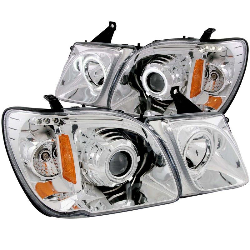 ANZO 1998-2007 Lexus Lx470 Projector Headlights w/ Halo Chrome (CCFL)-tuningsupply.com