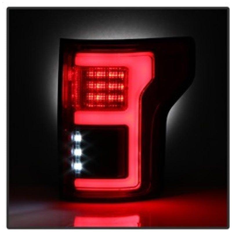 Spyder 15-18 Ford F-150 LED Tail Lights (w/Blind Spot) - Red Clear (ALT-YD-FF15015BS-LBLED-RC) - SMINKpower Performance Parts SPY5085320 SPYDER