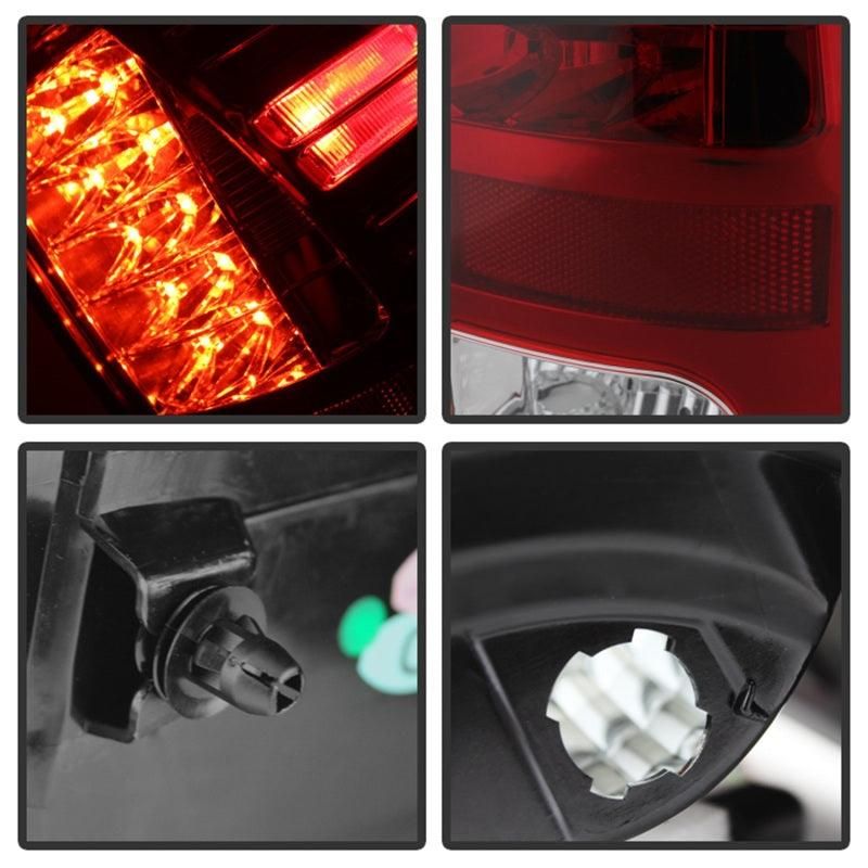 Spyder Dodge Ram 1500 13-14 13-14 LED Tail Lights LED Model only - Red Clear ALT-YD-DRAM13-LED-RC - SMINKpower Performance Parts SPY5077547 SPYDER