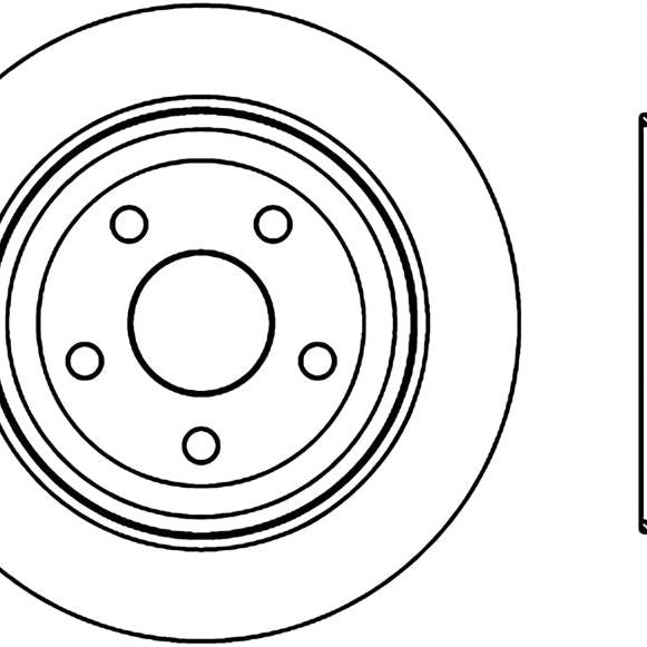 StopTech Slotted Sport Brake Rotor 11-17 Jeep Grand Cherokee (Excludes SRT8)-Brake Rotors - Slotted-Stoptech-STO126.58007SR-SMINKpower Performance Parts