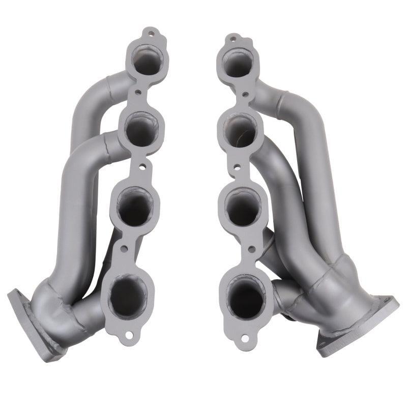 BBK 14-18 GM Truck 5.3/6.2 1 3/4in Shorty Tuned Length Headers - Titanium Ceramic-tuningsupply.com