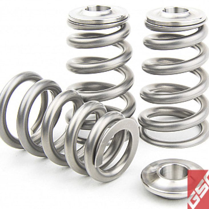 GSC P-D Toyota 2JZ-GTE Extreme Pressure Single Conical Valve Spring and Ti Retainer Kit-tuningsupply.com