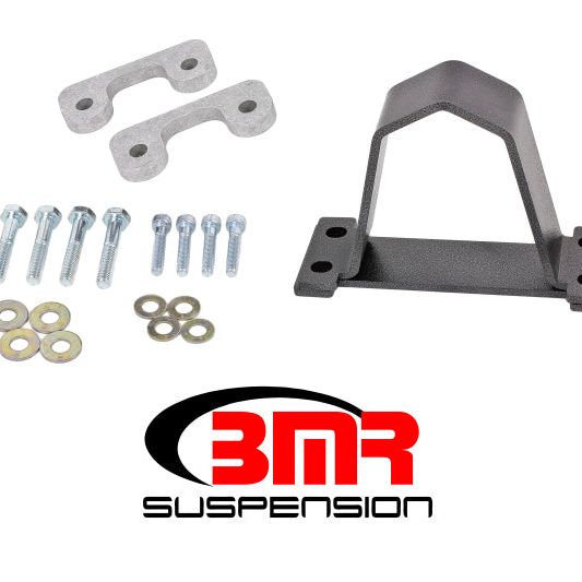 BMR 16-17 6th Gen Camaro Front Driveshaft Safety Loop - Black Hammertone-tuningsupply.com