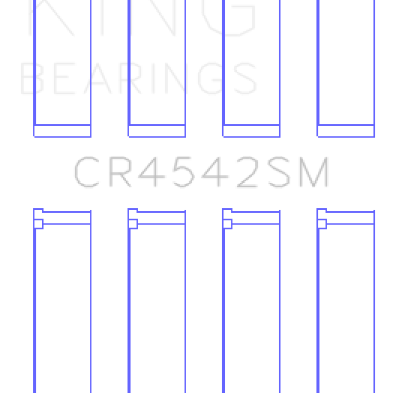 King Honda K-Series (Except A3) 16v 2.0L / 2.3L / 2.4L Connecting Rod Bearing Set (Set of 4)-tuningsupply.com