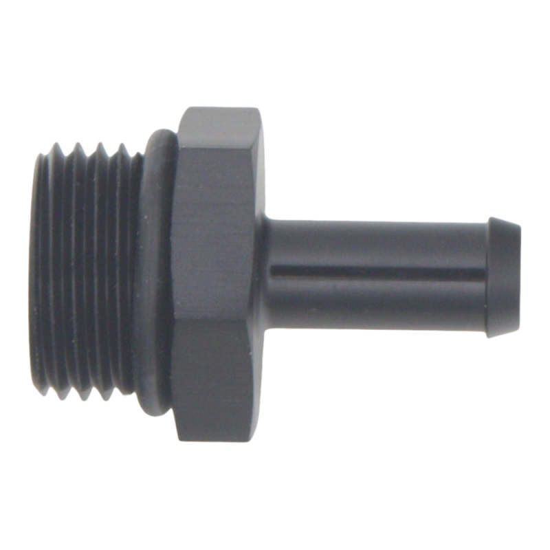 DeatschWerks 8AN ORB Male to 5/16in Male Barb Fitting (Incl O-Ring) - Anodized Matte Black-tuningsupply.com