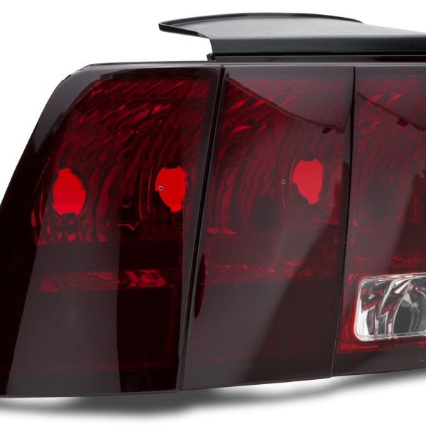 Raxiom 99-04 Ford Mustang Excluding 99-01 Cobra Tail Lights- Black Housing (Smoked Lens) - SMINKpower Performance Parts RAX49080 Raxiom