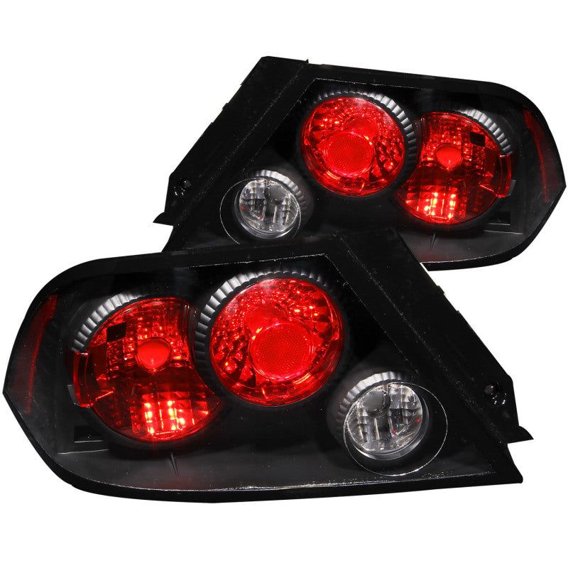 ANZO 2002-2003 Mitsubishi Lancer Taillights Black-tuningsupply.com