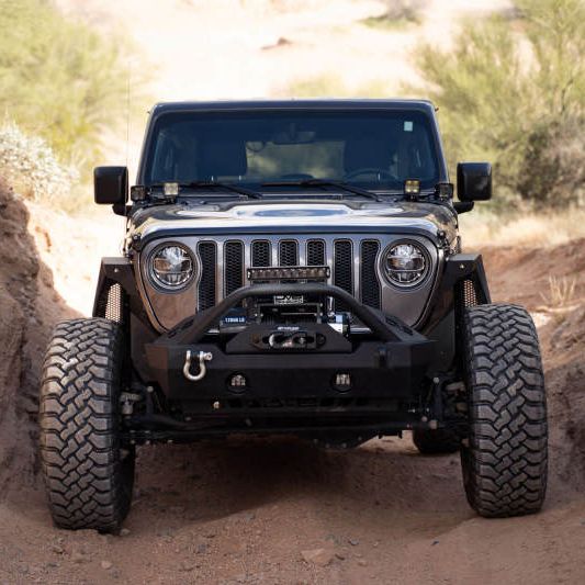 DV8 Offroad 18-22 Jeep Gladiator JT Cowl Light Bar Bracket-tuningsupply.com