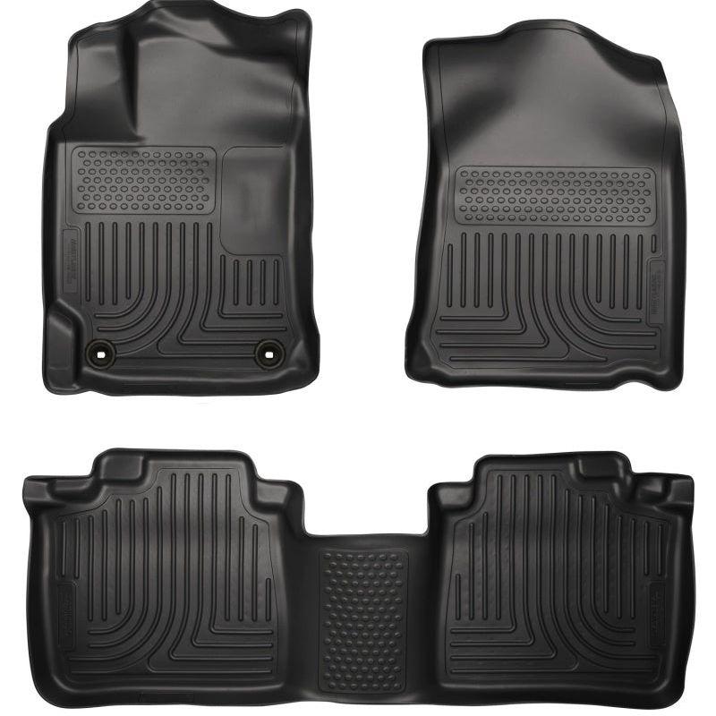 Husky Liners 2012 Toyota Camry WeatherBeater Combo Black Floor Liners-tuningsupply.com