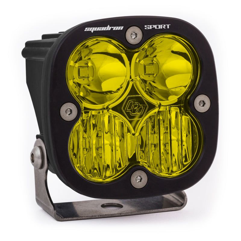 Baja Designs Squadron Sport Driving/Combo Pattern Black LED Light Pod - Amber-tuningsupply.com