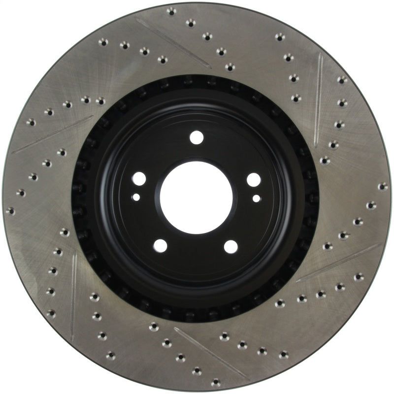 StopTech Slotted & Drilled Sport Brake Rotor-Brake Rotors - Slot & Drilled-Stoptech-STO127.46076R-SMINKpower Performance Parts