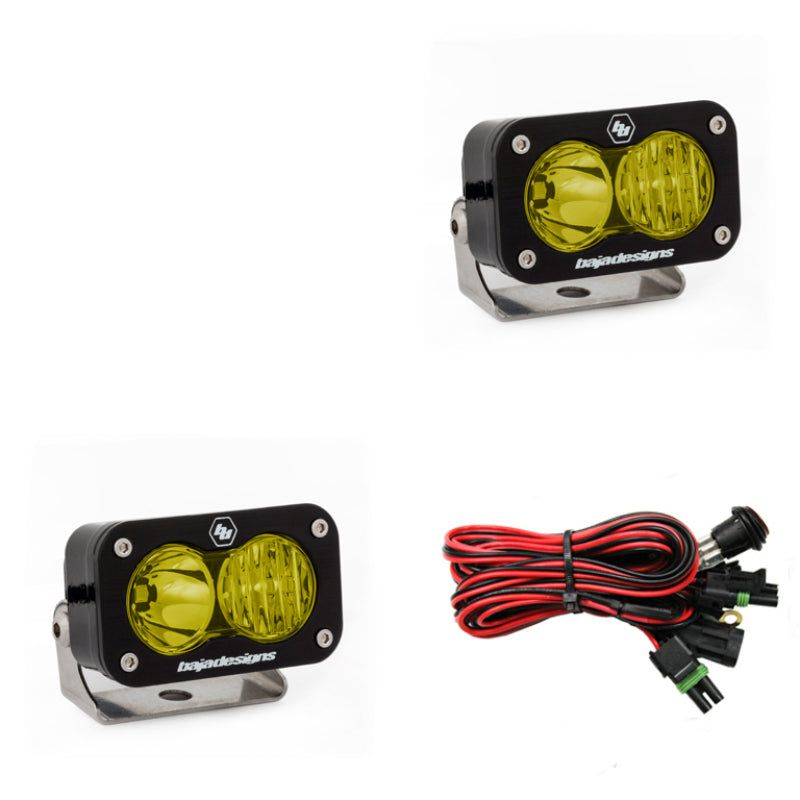 Baja Designs S2 Pro Wide Cornering Pair - LED Amber-tuningsupply.com