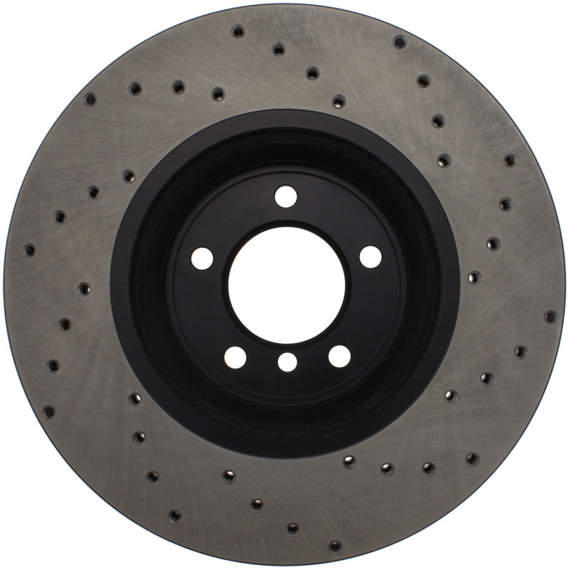 StopTech 07-10 BMW 335i Cross Drilled Right Front Rotor-Brake Rotors - Drilled-Stoptech-STO128.34093R-SMINKpower Performance Parts