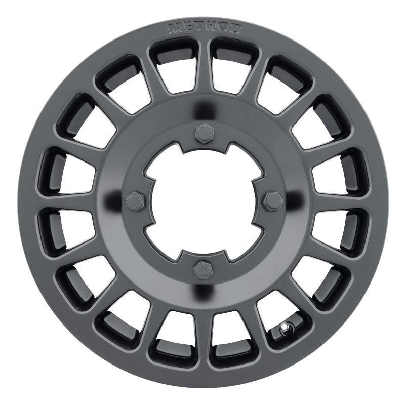 Method MR407 Bead Grip 15x6 / 5+1/51mm Offset / 5x4.5 / 77mm CB Matte Black Wheel-tuningsupply.com