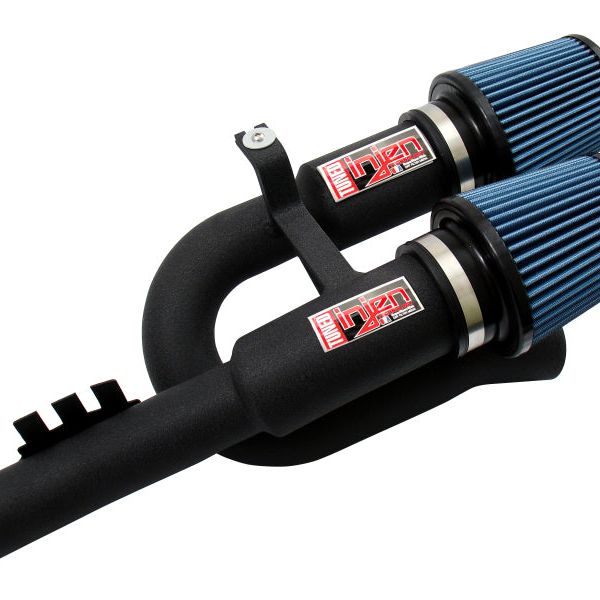 Injen 07-09 335i E92 / 08-09 135i E82 3.0L L6 Twin intake Wrinkle Black Short Ram Intake-tuningsupply.com