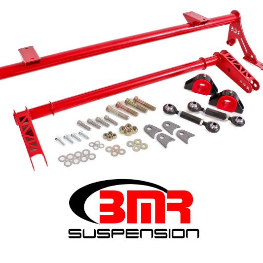 BMR 05-14 S197 Mustang Rear Bolt-On Hollow 35mm Xtreme Anti-Roll Bar Kit (Polyurethane) - Red-tuningsupply.com