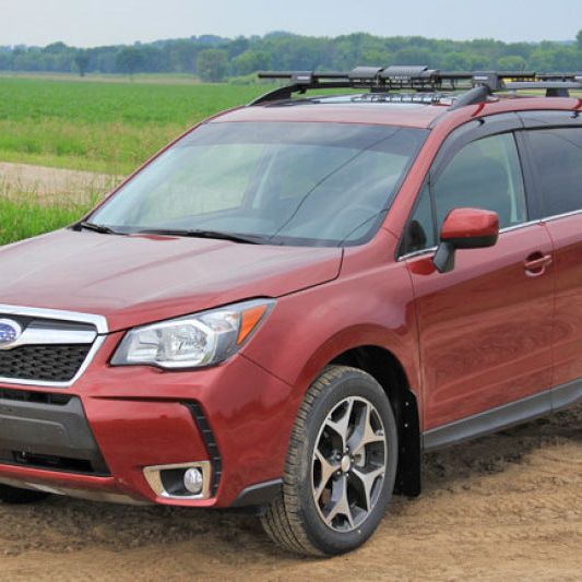 Rally Armor 14-18 Subaru Forester Black Mud Flap w/ Grey Logo-Mud Flaps-Rally Armor-RALMF28-UR-BLK/GRY-SMINKpower Performance Parts