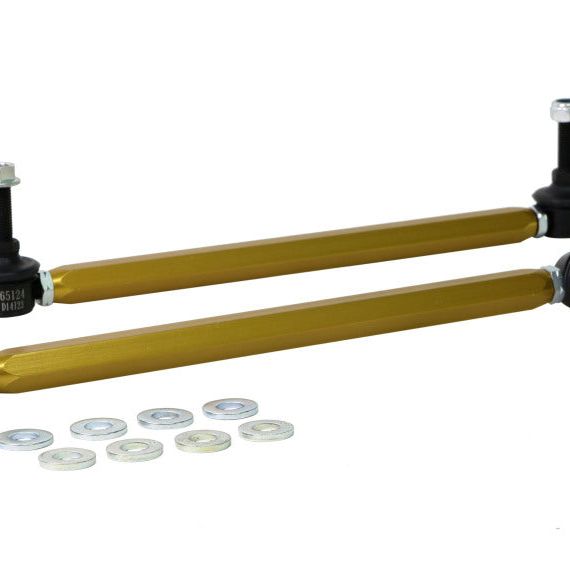 Whiteline 06/05+ Ford Focus LS / 05/09+ Mazda 3 BK Front Swaybar Link Kit H/Duty Adj Steel Ball-Sway Bar Endlinks-Whiteline-WHLKLC151-SMINKpower Performance Parts