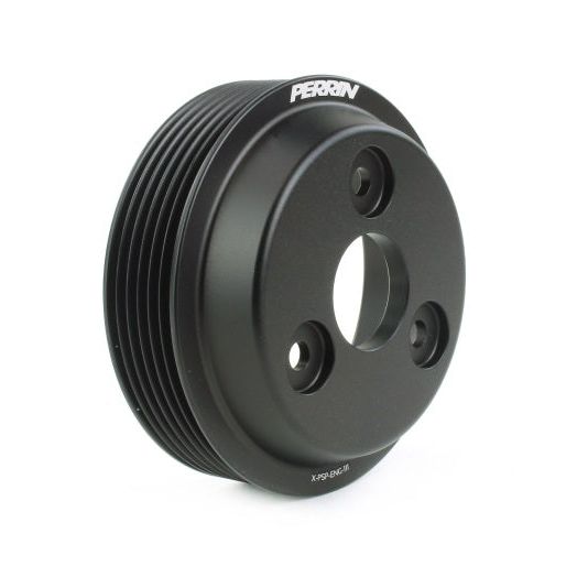 Perrin 15-21 Subaru WRX Lightweight Water Pump Pulley - Black-tuningsupply.com