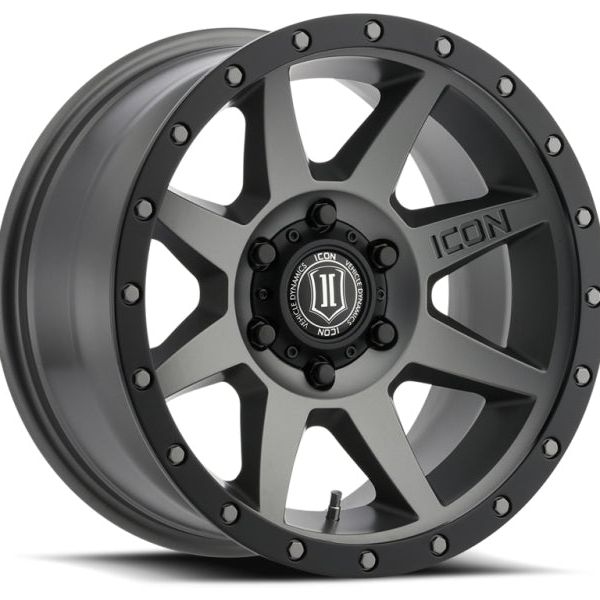 ICON Rebound 17x8.5 5x150 25mm Offset 5.75in BS 110.1mm Bore Titanium Wheel-tuningsupply.com