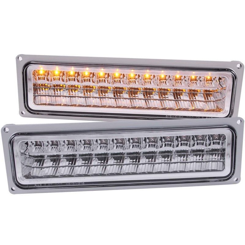 ANZO 1988-1998 Chevrolet C1500 LED Parking Lights Chrome-tuningsupply.com