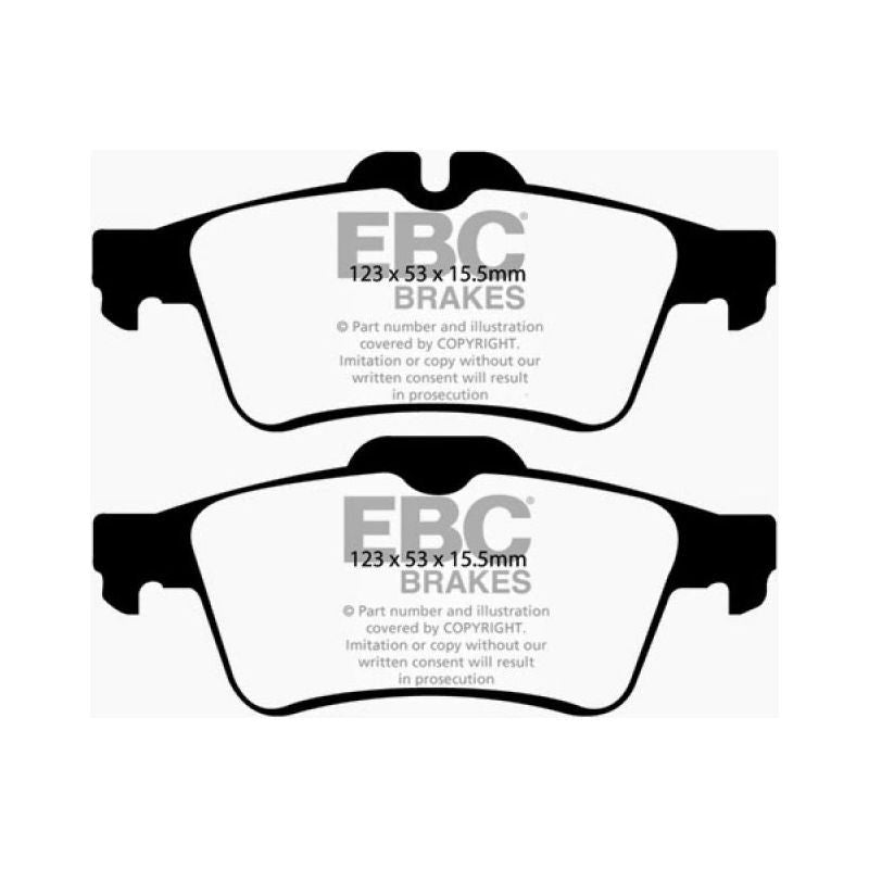 EBC 08-10 Chevrolet Cobalt 2.0 Turbo (SS) Greenstuff Rear Brake Pads-tuningsupply.com