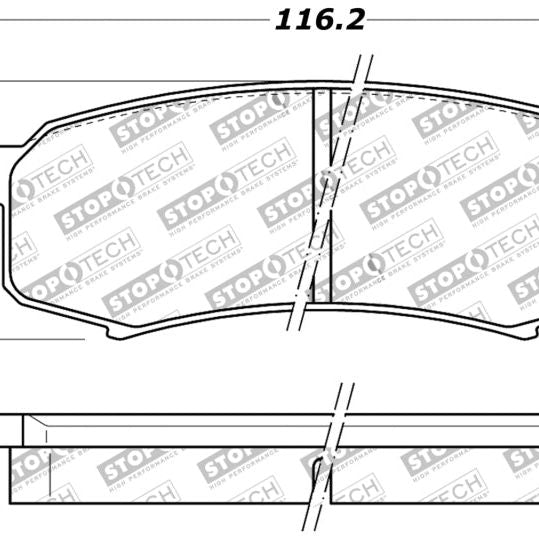 StopTech Performance 96-09 Lexus GX 470/LX 450/LX 470/LX 570 Rear Brake Pads-Brake Pads - Performance-Stoptech-STO309.06060-SMINKpower Performance Parts