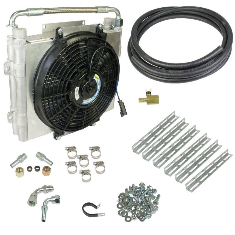 BD Diesel Xtrude Double Stacked Transmission Cooler Kit - Universial 1/2in Tubing-tuningsupply.com