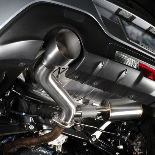 Perrin 2022 BRZ/GR86 Axle Back Exhaust SS (Single Side Exit w/Helmholtz Chamber) - SMINKpower Performance Parts PERPSP-EXT-368BR Perrin Performance