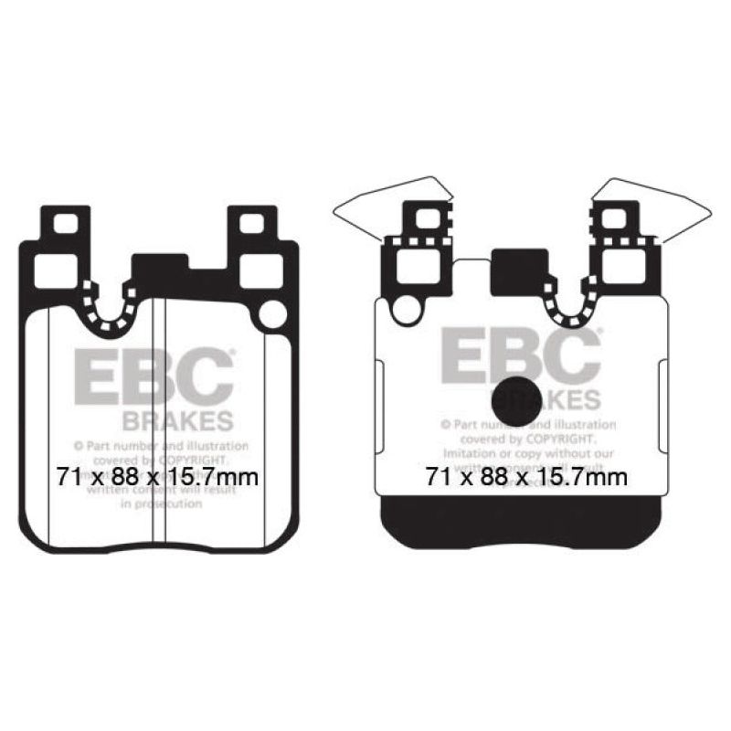 EBC 13-18 BMW 335i (F30) Bluestuff Rear Brake Pads-tuningsupply.com