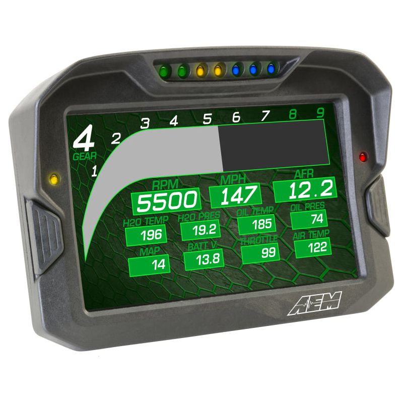 AEM CD-7 Non Logging Race Dash Carbon Fiber Digital Display (CAN Input Only)-tuningsupply.com