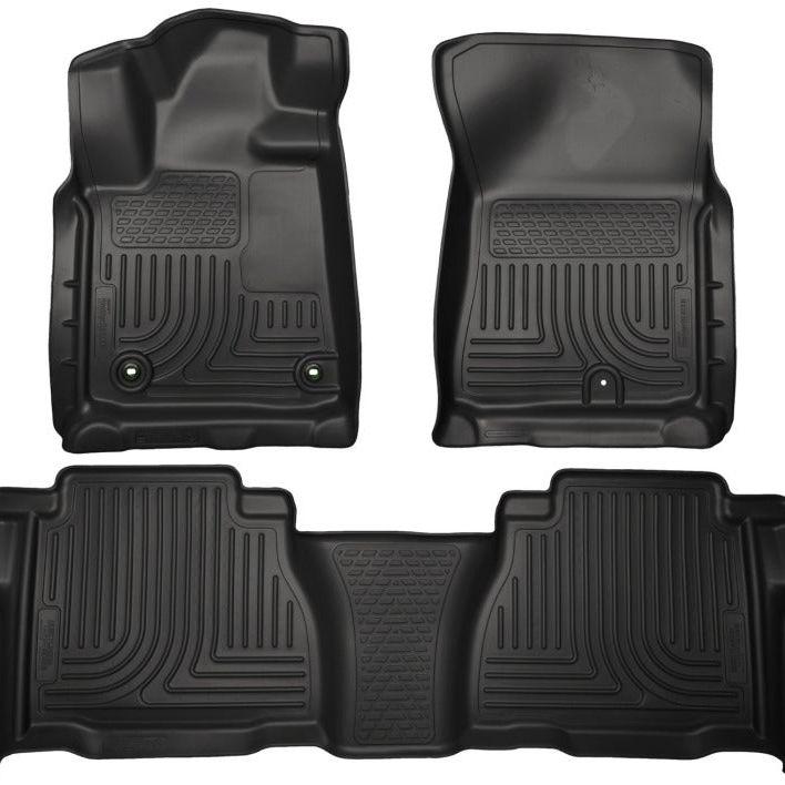 Husky Liners 12-13 Toyota Tundra Weatherbeater Black Front & 2nd Seat Floor Liners-tuningsupply.com