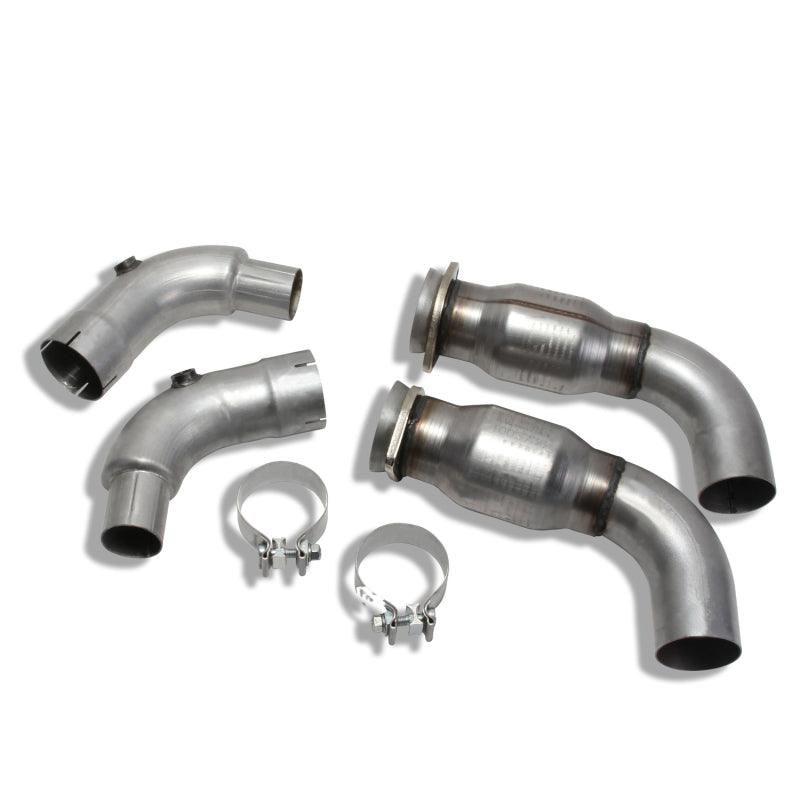 BBK 15-20 Ford Mustang GT 3in Short Mid Pipe Kit w/Cats (Use LT Header 1633/16330/1856/18560)-tuningsupply.com