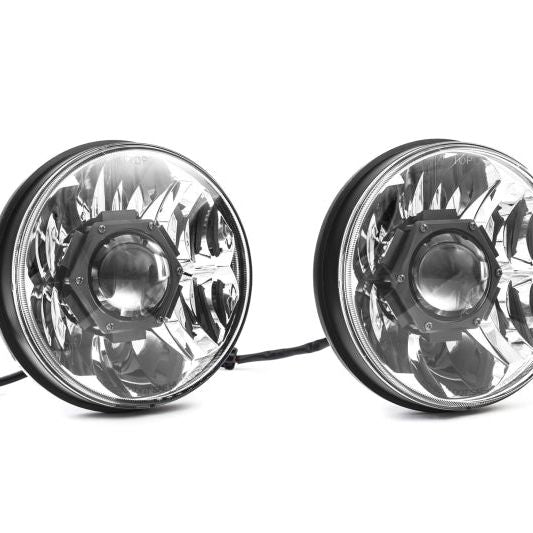 KC HiLiTES 07-18 Jeep JK (Not for Rubicon/Sahara) 7in. Gravity LED Pro DOT Headlight (Pair Pack Sys)-tuningsupply.com