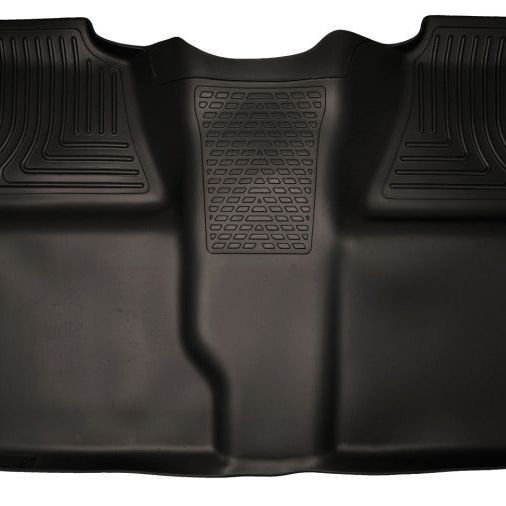 Husky Liners 07-13 Chevy Silverado 1500/2500HD Crew Cab PU Weatherbeater Black 2nd Seat Floor Liner-tuningsupply.com