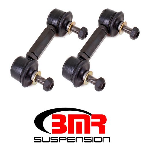 BMR 10-11 5th Gen Camaro Rear Sway Bar End Link Kit - Black-tuningsupply.com