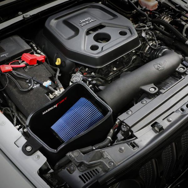 aFe MagnumFORCE Intake Stage-2 Pro Dry 5R Filter 18-23 Jeep Wrangler (JL) L4-2.0L (t)-tuningsupply.com