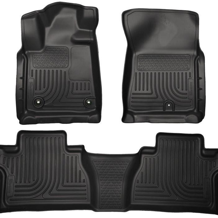 Husky Liners 14 Toyota Tundra Weatherbeater Black Front & 2nd Seat Floor Liners-tuningsupply.com